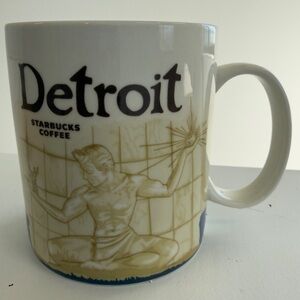Starbucks Detroit Global Icon Series Mug 2012 Spirit of Detroit 16oz